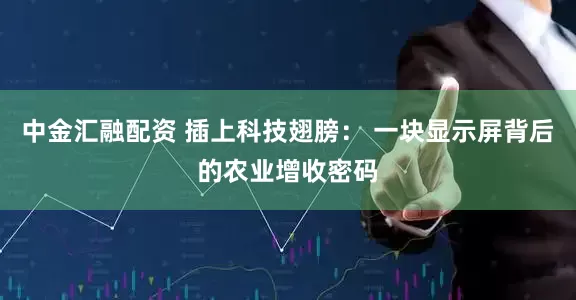 中金汇融配资 插上科技翅膀： 一块显示屏背后的农业增收密码