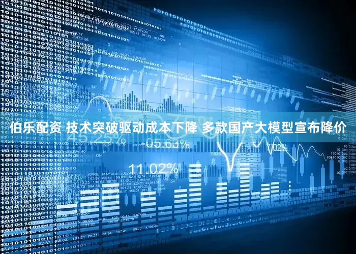 伯乐配资 技术突破驱动成本下降 多款国产大模型宣布降价